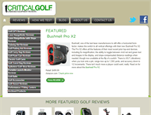Tablet Screenshot of criticalgolf.com